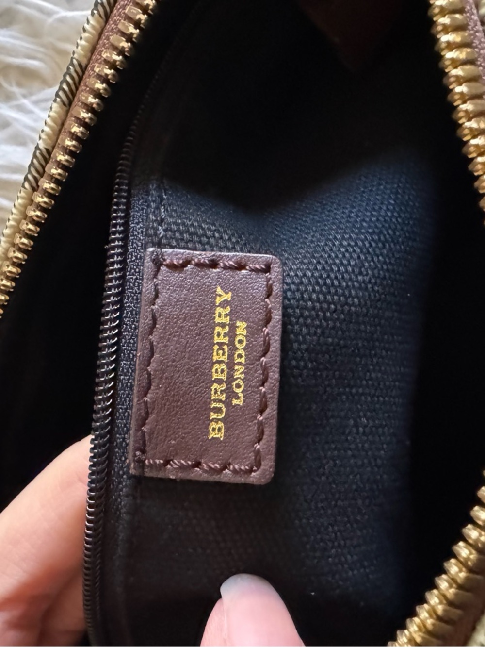 Classic Plaid Barrel Shoulder Bag in Beige and Brown - Picture 8 of 10